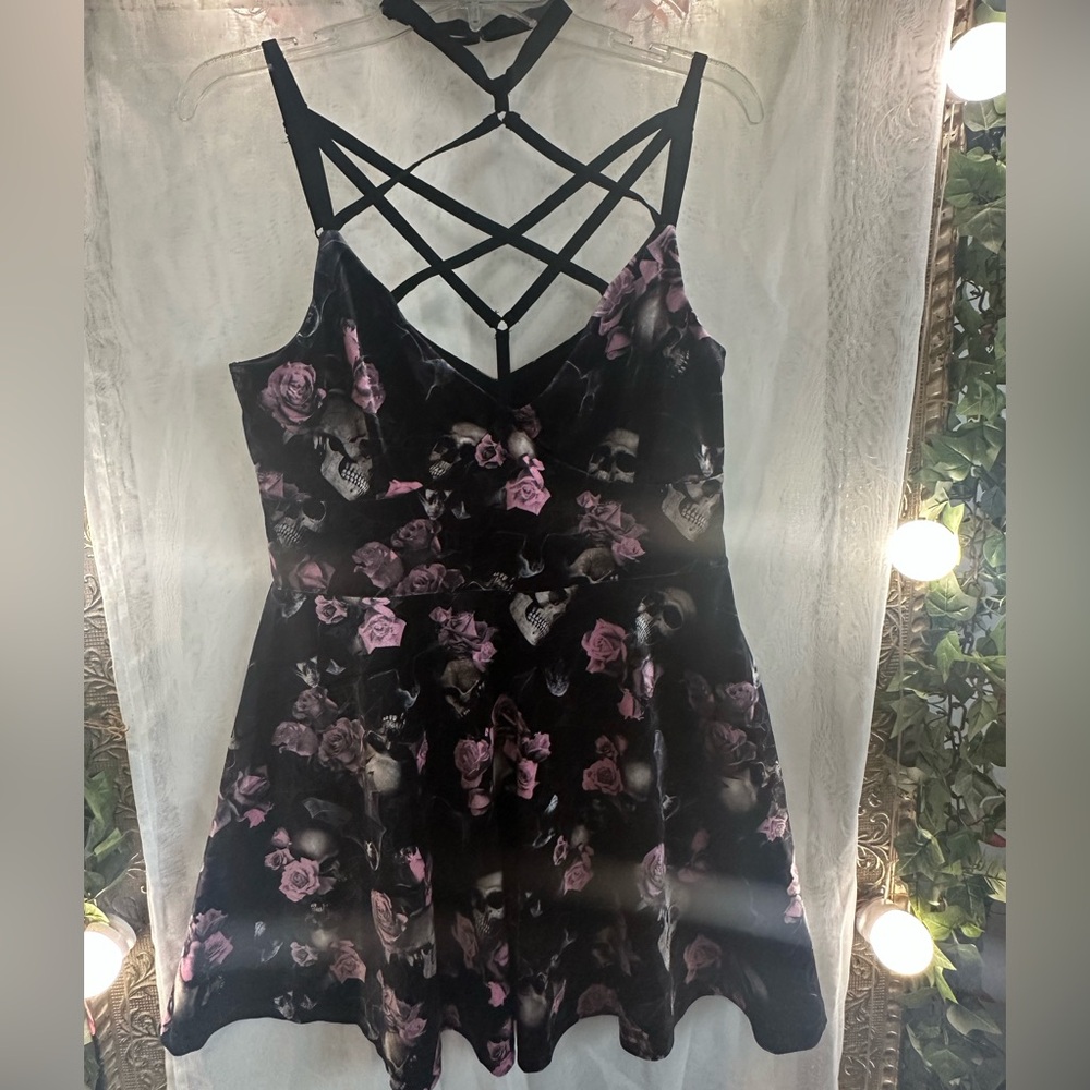 NWT Killstar Floral Magica Skater dress XL - Picture 2 of 8